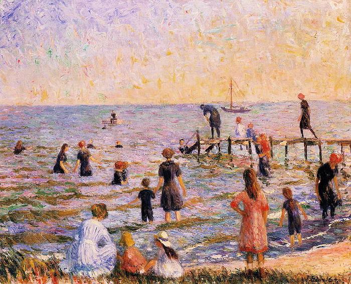 William Glackens Long Island Sweden oil painting art